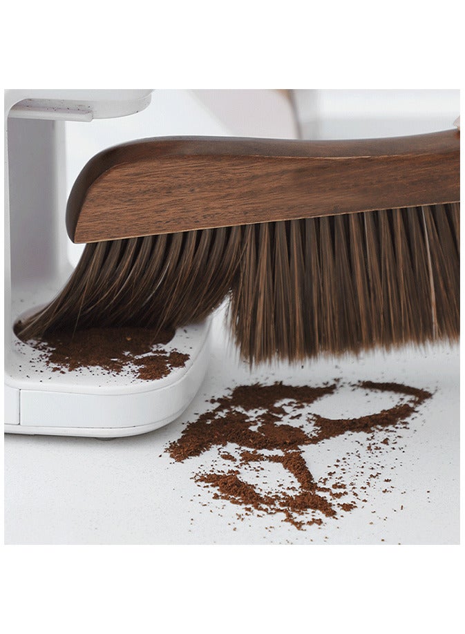 Coffee Bar Tabletop Cleaning Brush Dust Bench Brush Cleaning Brushes with Long Wooden - Image 2