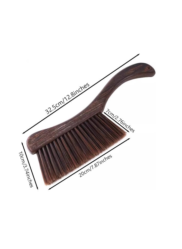 Coffee Bar Tabletop Cleaning Brush Dust Bench Brush Cleaning Brushes with Long Wooden - Image 5