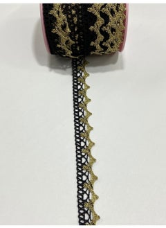 Karan Tuhafiye Karan Haberdashery Cotton Glitter Lace / 3 Meters  - Image 1