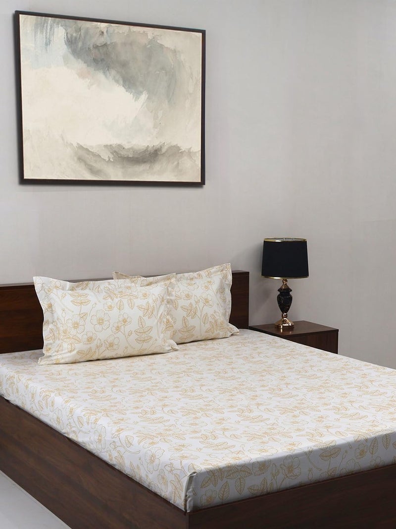 Bombay Dyeing Vintage Collection King Bedsheet 180 TC, 100% Pure Cotton Premium Bedsheet with 2 Pillow Covers - Image 1