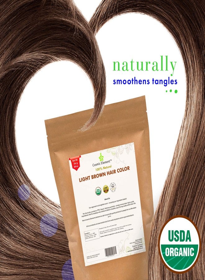 Cosmic Element Light Brown Henna Powder for Hair & Beard Color - Organic Natural Hair Dye, Chemical Free, Gluten Free, Cruelty Free - 4 oz - Image 5