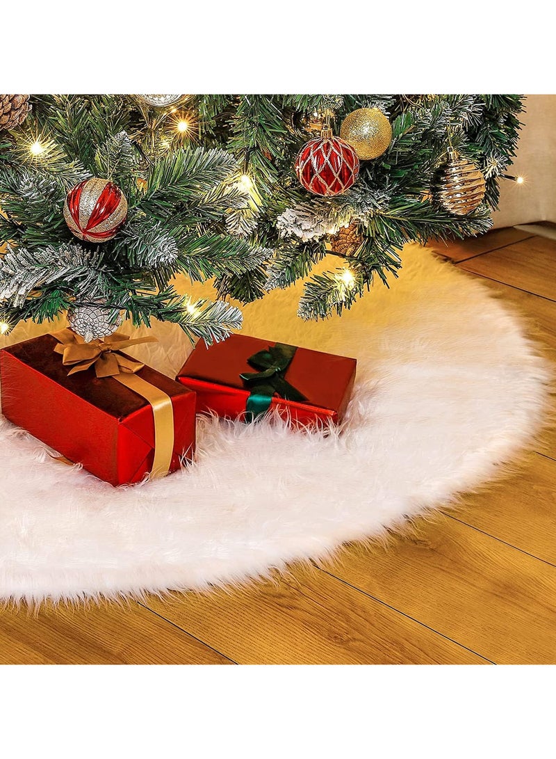 AUTOYSUR Christmas Tree Skirt,diameter 48in/122cm English Alphabet Christmas Tree Bottom Apron for Christmas Tree Holiday Home Party Indoor Decorations,for Christmas Tree Decorations  - Image 5