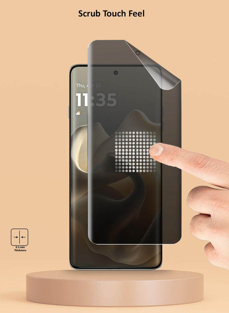 Techie Motorola edge 60 5G Privacy Screen Protector - Full Cover Matte Ceramic Privacy Screen Protector, Explosion Proof, Anti Bubble Anti-Fingerprint Easy Installation - Image 3