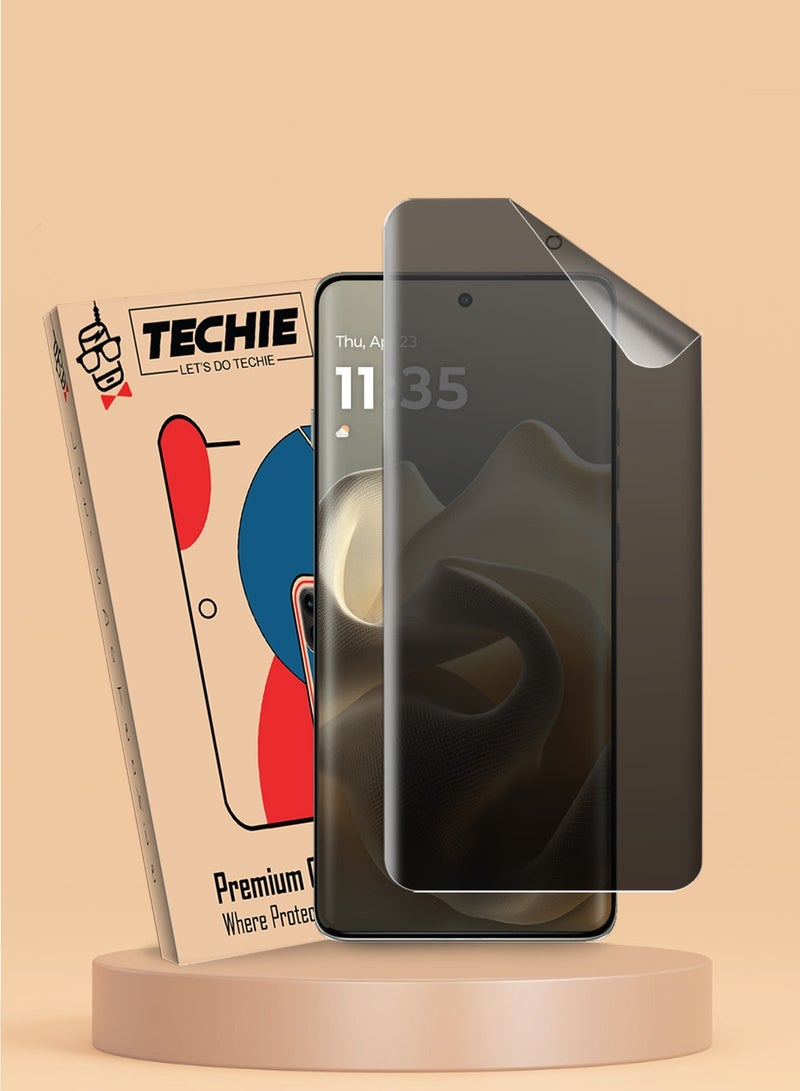 Techie Motorola edge 60 5G Privacy Screen Protector - Full Cover Matte Ceramic Privacy Screen Protector, Explosion Proof, Anti Bubble Anti-Fingerprint Easy Installation - Image 1