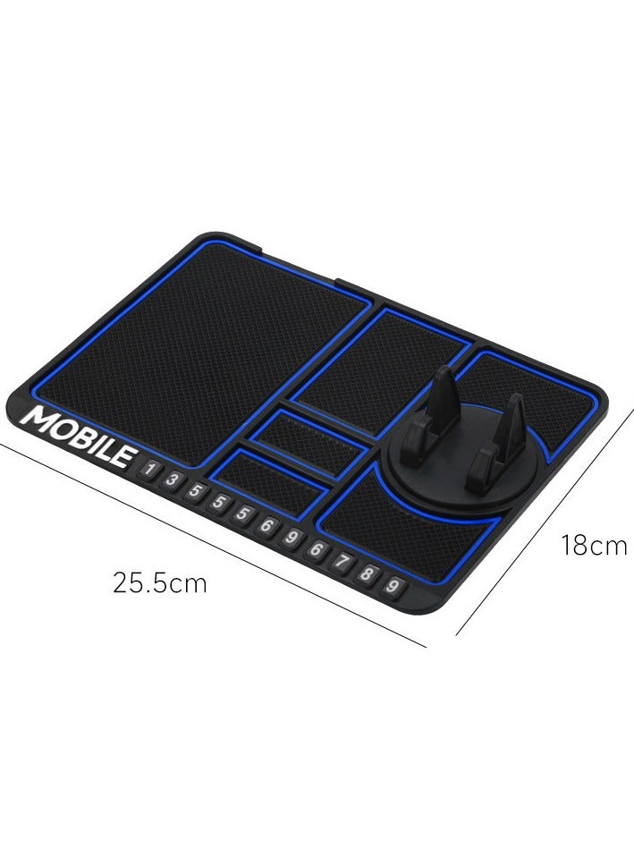 Silicone Anti-Slip Car Dashboard Mat - Universal Mobile Phone Holder & Multipurpose Storage Pad for Car Dash & Desktop  - Image 2