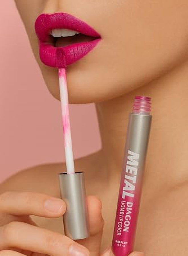 MEGAGA USA Metal Diaoni Liquid Lip Color - Rich Pigment, Metallic Gloss, Non-Drying Formula with All-Day Comfort Wear - Image 4