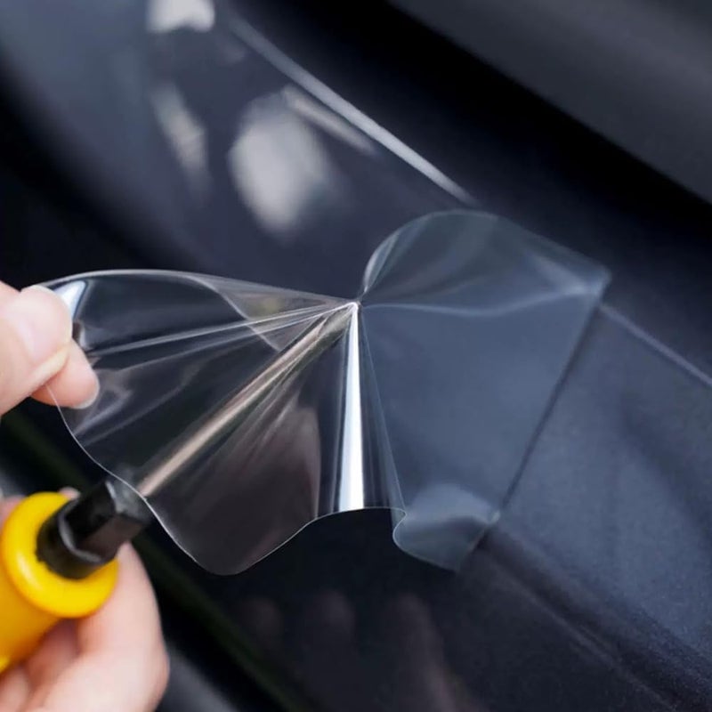 GRTHTATI 30cm x 300cm Clear Paint Protection Vinyl Film for Car, Motorcycle, Bike Self-Adhesive, Anti-Scratch, Non-Yellowing (Clear, 30cm x 150cm) - Image 4