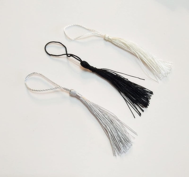 MEYA 10pcs Banks Acrylic Rectangular Bookmarks with Tassels for DIY Projects and Present Tags White 2x6 - Image 4