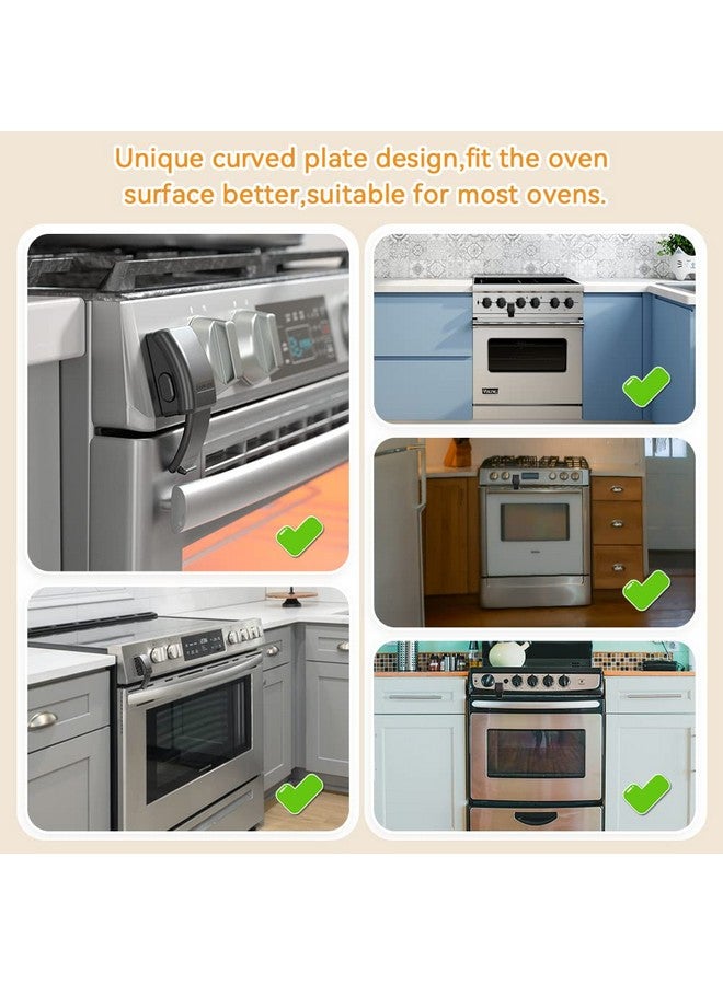Eudemon 1 Pack Updated Oven Front Lockchildproof Oven Door Lock Easy To Install & Use Durable And Heatresistant Material No Tools Need Or Drill(Black) - Image 4