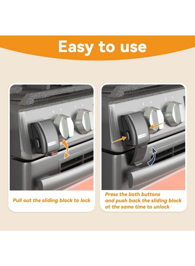 Eudemon 1 Pack Updated Oven Front Lockchildproof Oven Door Lock Easy To Install & Use Durable And Heatresistant Material No Tools Need Or Drill(Black) - Image 5