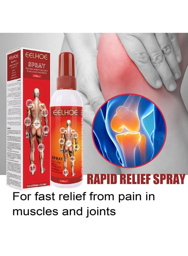 EELHOE EELOHE Body Muscles And Joints Rapid Relief Spray 100ml Fast Relief Pain Spray - Image 2