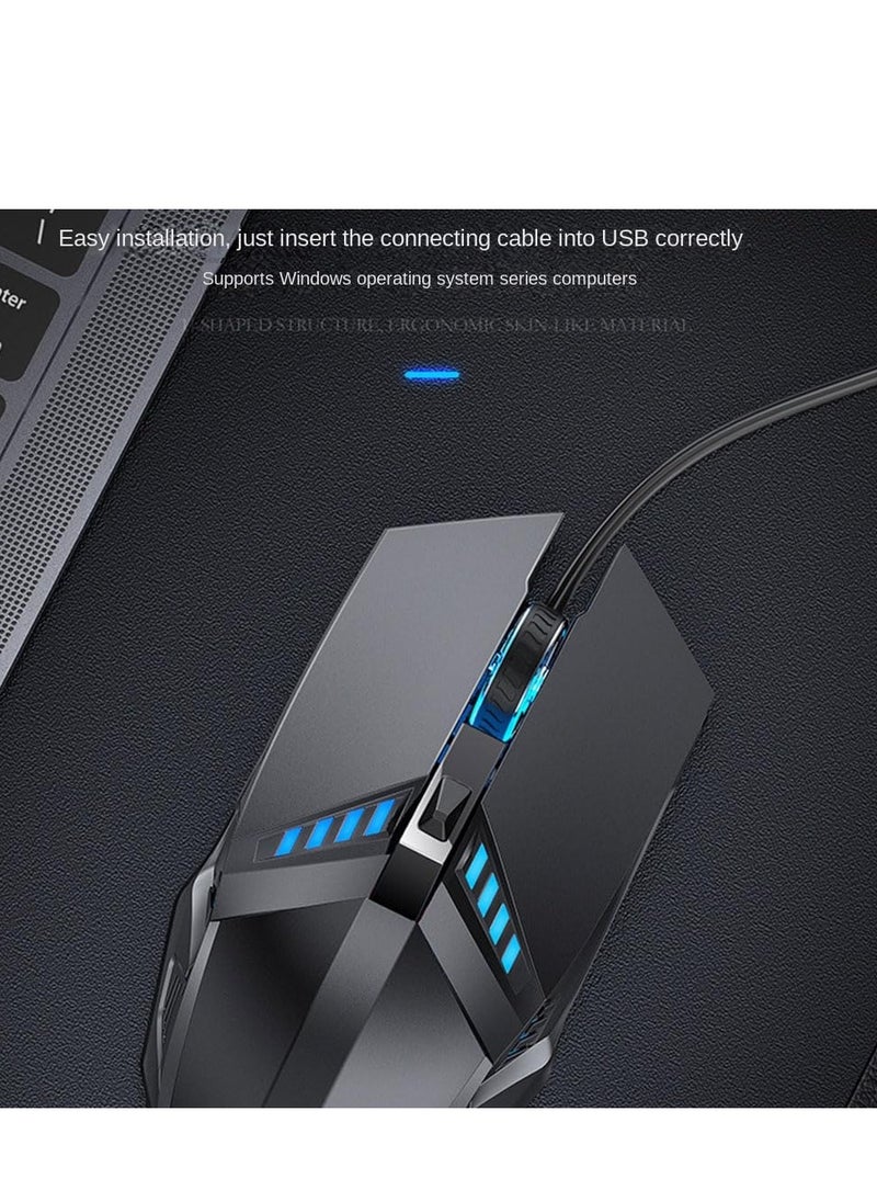 ماوس ألعاب سلكي فأرة كمبيوتر ماكرو ميكانيكية متغيرة الألوان وخفيفة للتنفس صامتة USB حبل مضفر مريح للكمبيوتر/الكمبيوتر المحمول USB مضيئة فأرة ألعاب تنافسية للكمبيوتر - pzsku/ZC4286A33A724FB2BD01DZ/45/_/1726221887/a3f3cb01-519a-4629-9c9b-b819c725b9dd