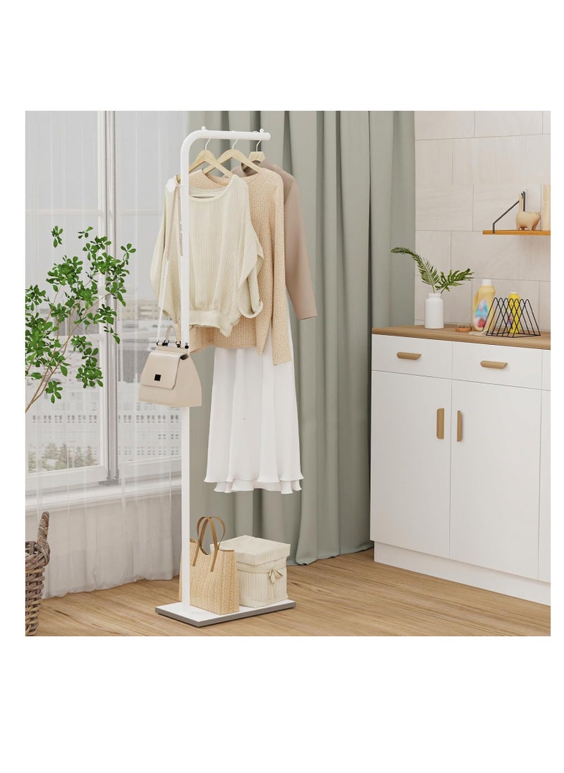 Y&D Coat Rack Freestanding with Natural Marble, 67”Coat Hanger Stand with 3 Hooks Heavy Base Modern Coat Stand for Jackets, Suits, Dress Shirts, Dresses  - Image 1