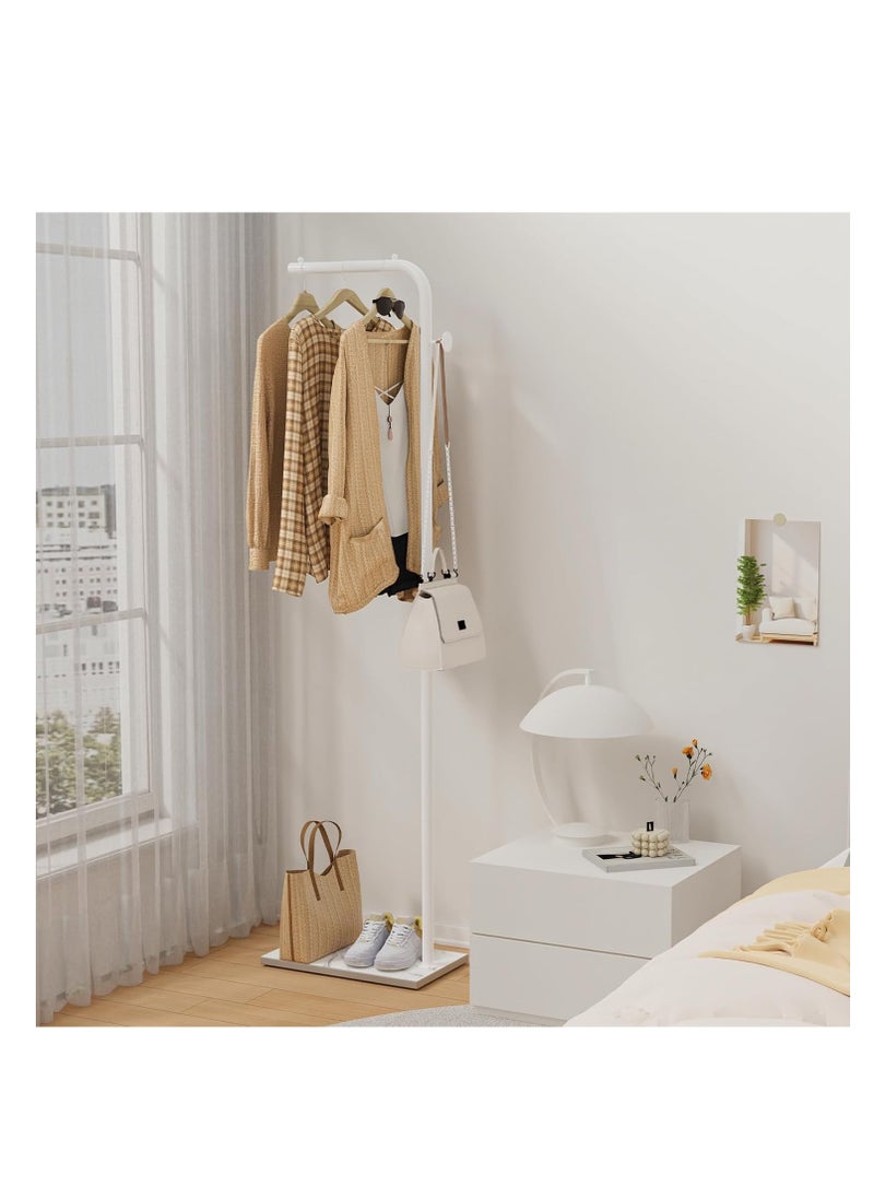 Y&D Coat Rack Freestanding with Natural Marble, 67”Coat Hanger Stand with 3 Hooks Heavy Base Modern Coat Stand for Jackets, Suits, Dress Shirts, Dresses  - Image 3