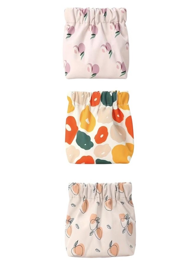 Sprqcart Small Makeup Bag Mini Pouch | Waterproof Drawstring Pocket Organizer | Compact Cosmetic Storage for Lipsticks & Daily Essentials (Pack of 3) - Image 1