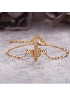 Huitich Trendy 4-Piece Minimalist Bracelet Set Gold Plated Alloy & Crystal  - Image 2