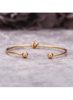 Huitich Trendy 4-Piece Minimalist Bracelet Set Gold Plated Alloy & Crystal  - Image 3