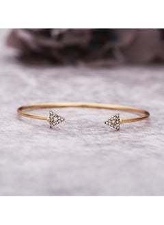 Huitich Trendy 4-Piece Minimalist Bracelet Set Gold Plated Alloy & Crystal  - Image 4