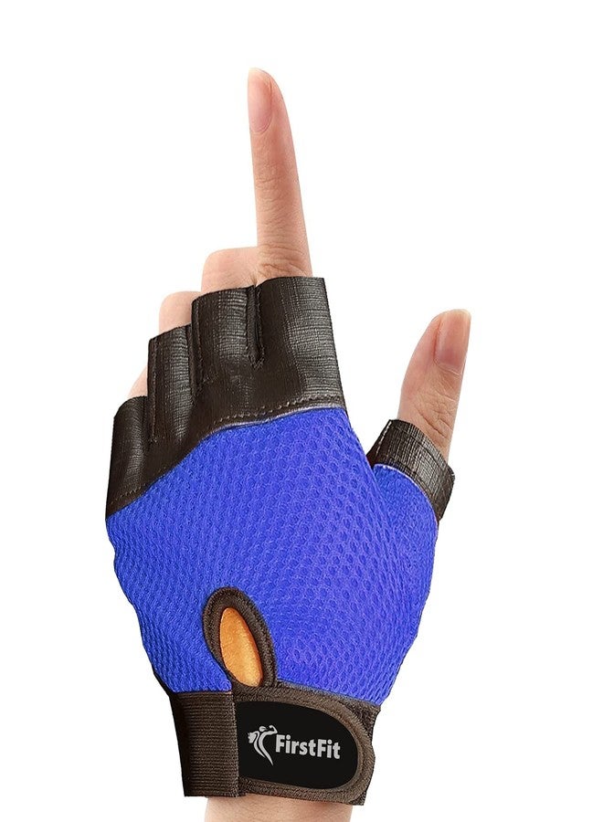 قفازات تمارين رفع الأثقال القابلة للتعديل من فيرست فيت، قفازات رياضية جيدة التهوية للتدريب المتقاطع، وتمارين اللياقة البدنية الأساسية، وركوب الدراجات، وتمارين السحب - متعددة الألوان - Image 2
