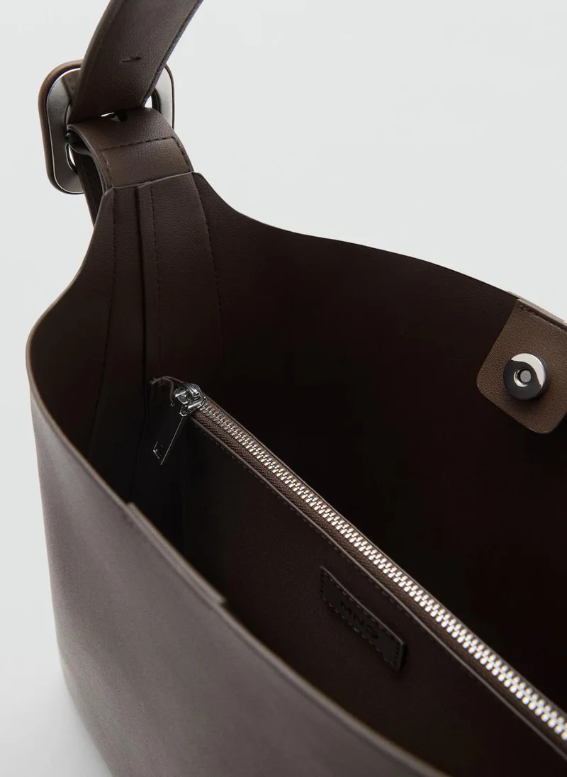 MANGO Bucket Bag With Buckle