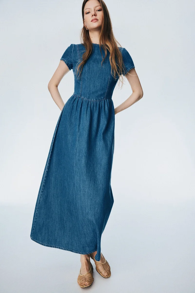 H&M Denim maxi dress