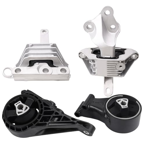 QRYIPPDM Engine Motor Transmission Mount Compatible with 2012 2013 2014 2015 2016 2017 Verano 24L Auto Trans OE 3198 A5537 3194 A5501 3196 A5502 3226 A5510 - Image 1