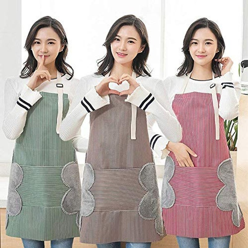 ALKAYAN Pinstripe Waterproof Cooking Aprons - Image 5
