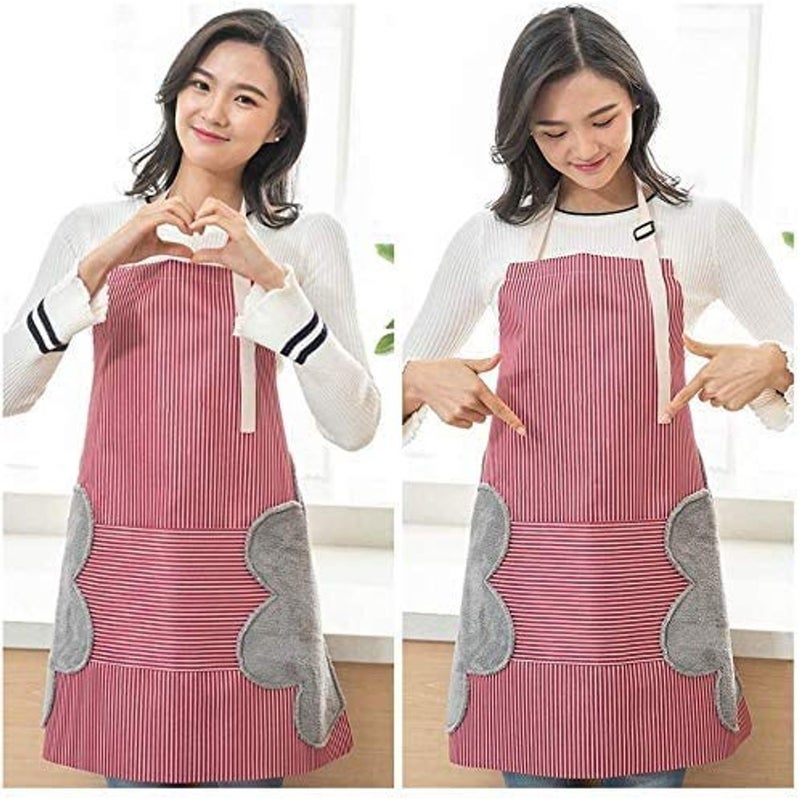 ALKAYAN Pinstripe Waterproof Cooking Aprons - Image 4