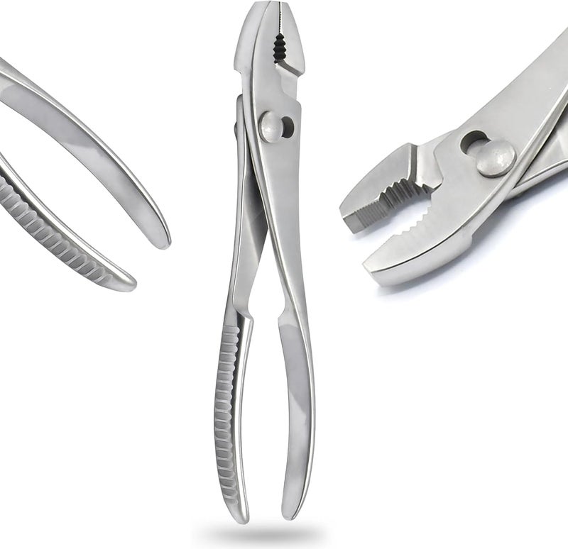 AAProTools Non-marring Stainless Steel Jaw Slip Joint Pliers 8" - Image 2