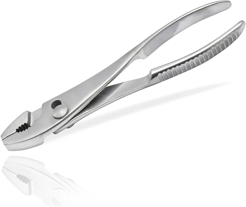 AAProTools Non-marring Stainless Steel Jaw Slip Joint Pliers 8" - Image 1