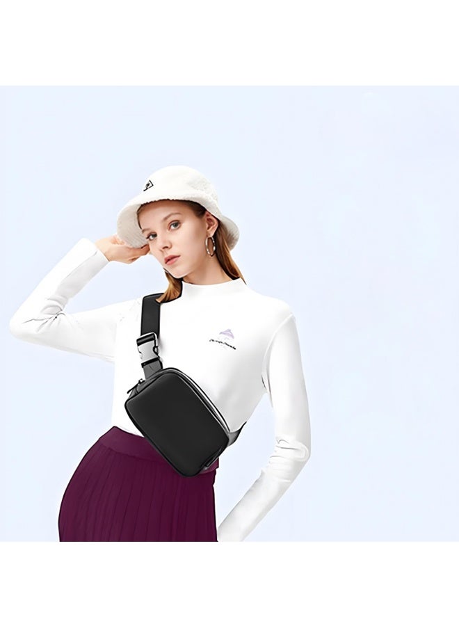 حقيبة الخصر, رياضة الماء حقيبة الصدر, تشغيل حقيبة الهاتف, crossbody متعددة الوظائف واحدة الكتف حقيبة, معدنية سحاب الماء النسيج, طول قابل للتعديل, مادة النايلون لكل من الرجال والنساء - Image 1