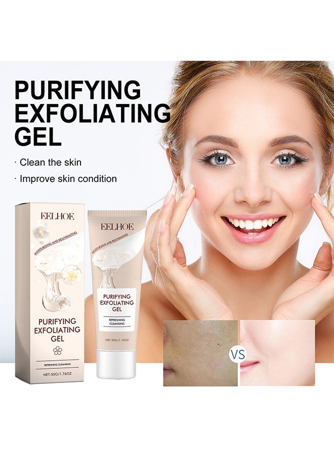 إيلهو جل تقشير منقي ، مقشر مقشر ، تنظيف عميق للوجه ، ترطيب وترطيب ، جل مقشر منقي للعناية بالوجه والجسم - Image 1
