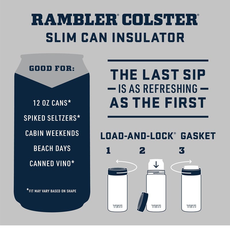 YETI Rambler 12 oz. Colster Slim Can Insulator for the Slim Hard Seltzer Cans, (NO CAN INSERT) Black Forest Green - Image 4