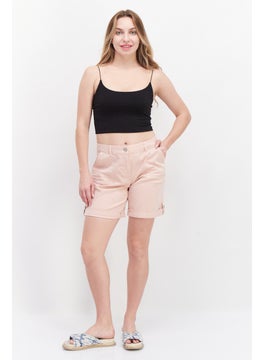 Zero Women Solid Basic Short, Light Pink  - Image 3