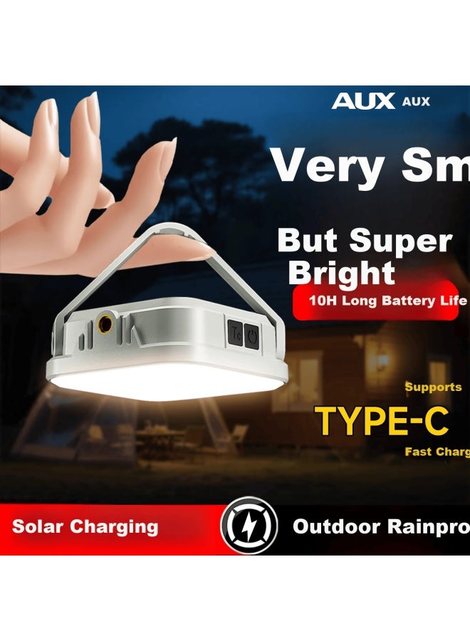 Aux Outdoor Camping Light Long-lasting Solar Home Emergency Lantern Portable Tent Hanging Led Ambient Light - Image 1