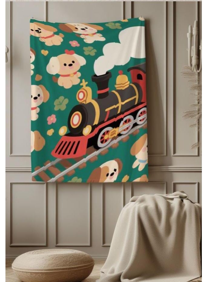 عام بطانية رقيقة من الفانيلا الكرتونية للأطفال والرضع (دافئة ومريحة، ومناسبة للنوم والألعاب) 70 سم * 100 سم - Image 3