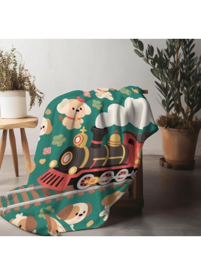 عام بطانية رقيقة من الفانيلا الكرتونية للأطفال والرضع (دافئة ومريحة، ومناسبة للنوم والألعاب) 70 سم * 100 سم - Image 4