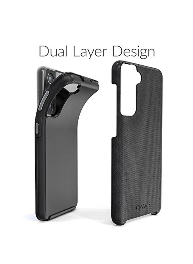 Crave Dual Guard for Galaxy S21 Case, Shockproof Protection Dual Layer Case for Samsung Galaxy S21, S21 5G (6.2 inch) - Black - Image 4