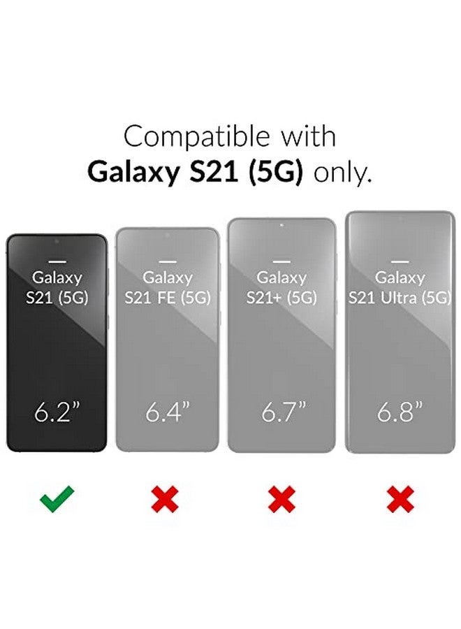 Crave Dual Guard for Galaxy S21 Case, Shockproof Protection Dual Layer Case for Samsung Galaxy S21, S21 5G (6.2 inch) - Black - Image 2