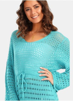 Clue Trico Fishnet Maxi Dress  - Image 3