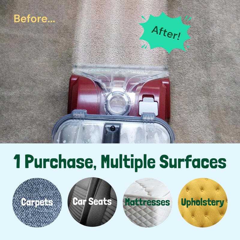 Sunny & Honey Carpet Shampoo & Cleaning Solution - 32 Fl Oz Spring Mint Scent - Pet Carpet Cleaner Machine Solution - Rug & Upholstery Cleaner - Stain Remover & Odor Deodorizer - Image 5