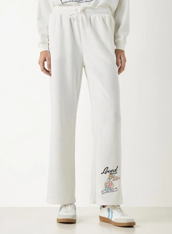 Lola Bunny Print Joggers with Drawstring Closure and Pockets