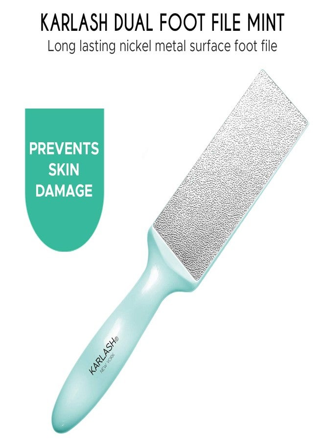 Karlash 2-Sided Nickel Foot File for Callus Trimming and Callus Removal, Mint (1) - Image 3