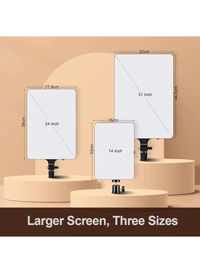 LED Panel Light 24 Inch - Super Bright & Adjustable with Tripod and Lapel Microphone for Studio & Video Use - Image 3