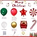 AobkDeco 151PCS Christmas Balloon Garland Arch Kit with Red White Golden Dark Green Balloons Candy Foil Balloon Candy Cane Balloon Gift Box Balloon Star balloon for Christmas Party Decorations - Image 4