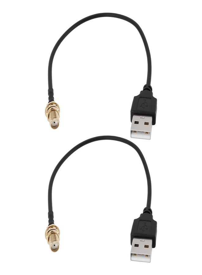 مايكرو تريدرز موصل كابل محوري من نوع SMA أنثى إلى USB من Micro Traders، قطعتان، طوله 20 سم، مناسب لتصحيح أخطاء الأجهزة الإلكترونية ونقل الإشارات والأجهزة اللاسلكية. - Image 1