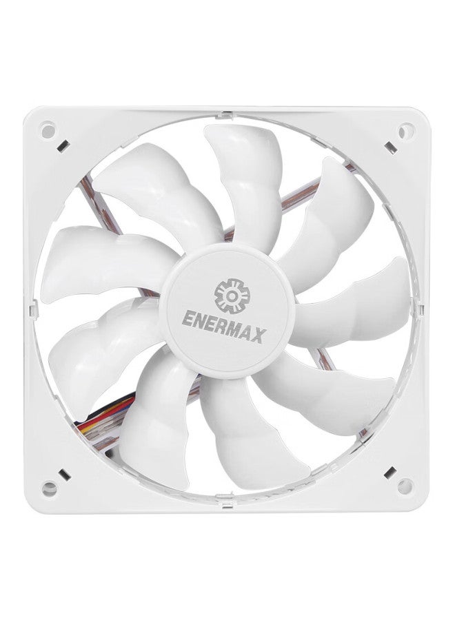 Enermax White Bat Advanced Edition 12cm Case Fan, Magnetic Air Bearing, 4pin Smart Temperature Control, Three-stage Manual Speed Adjustment, Led - Image 4