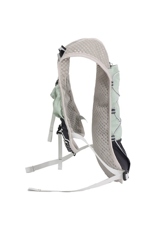 Running Vest Outdoor Multifunctional Cycling Bag Fixed Strap Breathable Vest Water Bag Marathon-Color:Green-Capacity:Below 20l - Image 4
