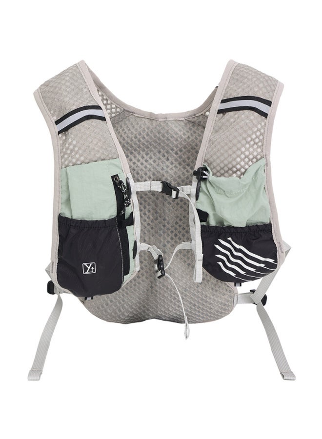 Running Vest Outdoor Multifunctional Cycling Bag Fixed Strap Breathable Vest Water Bag Marathon-Color:Green-Capacity:Below 20l - Image 5