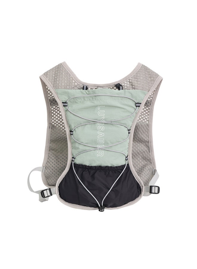 Running Vest Outdoor Multifunctional Cycling Bag Fixed Strap Breathable Vest Water Bag Marathon-Color:Green-Capacity:Below 20l - Image 1